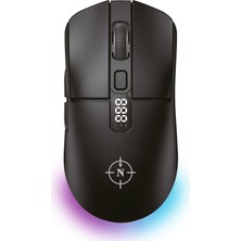 North Odin Pro Wl Siyah 26K Dpi 750 İps 70G Ultralight Rgb Kablosuz Gaming Mouse