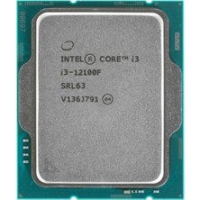  ıntel core ı3 12100f 3.3 ghz 4 çekirdek 12mb cache lga1700 soket 10nm kutulu box ışlemci