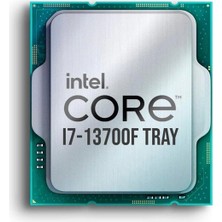 Intel Core İ7 13700F Tray 2.1Ghz 30Mb Önbellek 16 Çekirdek 1700 10Nm Kutusuz Fansız İşlemci