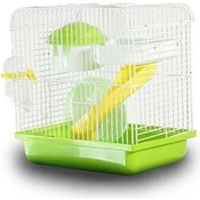Esranın Dünyası Hamster Kafesi 22,5X17X25 Cm, Ferah Yaşam Alanı