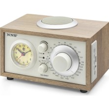 Pileli Store Pilelistore Bluetooth Nostaljik Hoparlör Fm Retro Saatli 217 x 160 x 130 cm NS808BT