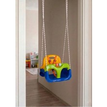 Saban Çocuk Salıncağı - Emniyet Kemerli, Sökülebilir Sırtlık ve Ön Koruma ile Mavi Renk, 44x32x38 cm, Bahçe İçin Oyuncak