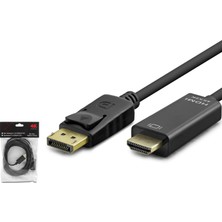 Hadron Hdx7797 Display (M) To Hdmi (M) Kablo 4K 30Hz 3 Metre Siyah