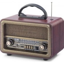 Pileli Store Pilelistore Bluetooth Nostaljik Hoparlör Fm 20 x 10.2 x 14.5 cm NS8070BT