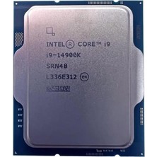 Intel Core İ9 14900K Tray 3.2Ghz 36Mb Önbellek 24 Çekirdek 1700 10Nm Kutusuz Fansız İşlemci