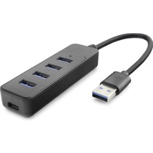 Pileli Store Pilelistore USB 3.0 Hub 4 Port - Siyah HDX7046