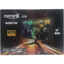  apronx apx-nw19 900p 19" led vga+hdmi monitor