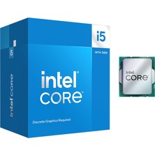 Intel Core İ5 14400F Box 2.50Ghz (Max. 4.70Ghz) 20Mb L3 Önbellek Soket 1700 Kutulu İşlemci