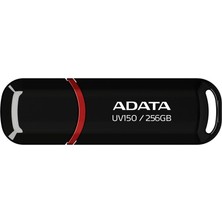 Adata Uv150-256Gb Usb3.2 Gen1 Black Flash Bellek