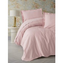 Xciks Collections Elegant Pudra Çift Kişilik Saten Nev Takımı
