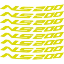 Bajaj Pulsar NS200 Jant Içi Sticker Etiket Modeli