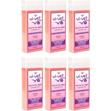 Vi-Vet Pudralı Roll-On Sir Ağda 100 ml x 6 Adet Doğal Aroma ile Hassas Ciltler İçin