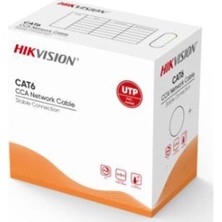Hikvision Ds-1Ln6Uu-Cca Cat6 U-Utp 24 Awg 305 Metre Ağ Kablosu, Cca, 0,57 Mm