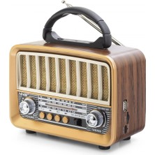 Pileli Store Pilelistore Bluetooth Nostaljik Hoparlör Fm 18 x 8.4 x 13.8 cm NS6651BT