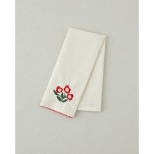 English Home Bright Parade Pamuk Polyester Nakışlı Kurulama Bezi 30X50 cm Kırmızı