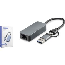 Hadron Hdx7852 Ethernet Card Usb2.0 + Type-C 2.5 Gigabit