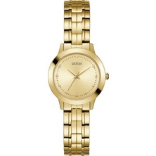 Guess GUW0989L2 Kadın Kol Saati Pilli (Quartz) 3 ATM Suya Dayanıklı Çelik Kasa Sarı Kordon ile Şık Tasarım