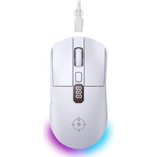 North Odin Pro Wl Beyaz 26K Dpi 750 İps 70G Ultralight Rgb Kablosuz Gaming Mouse