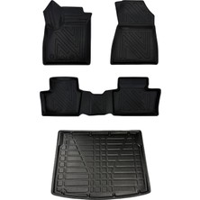 Renault Megane 2 2004-2009 Uyumlu 4d Premium Paspas ve Bagaj Havuzu Seti Bizymo