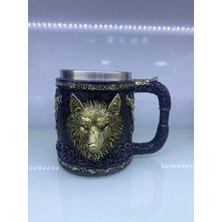 Pileli Store Pilelistore Kurt Işlemeli Çelik Kupa Kod 6901