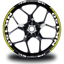 Cfmoto 150NK Takım Jant Sticker Etiket Modeli Neon Sarı Renk