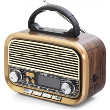 Pileli Store Pilelistore Bluetooth Nostaljik Hoparlör Fm 20 x 10.2 x 14.5 cm NS7773BT