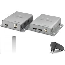 Pileli Store Pilelistore HDMI Kvm Extender 4K 60 M - Gümüş HDX1355