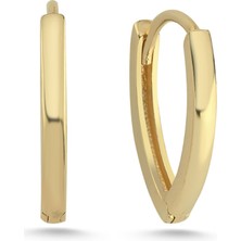 Zümrüt Sarraf 14 Ayar Altın V Halka Küpe