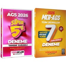 Anla Kazan Yayınları Yeni Ags - Yediiklim + Yönerge 2026 Meb-Ags Tüm Dersler Süper 5 + 7 Deneme 2 Li Set Yediiklim + Yönerge Yayınları