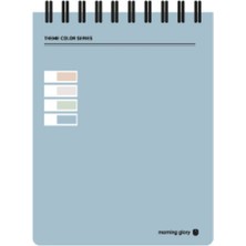 Morning Glory 2500 Çizgili Not Defteri 11,8x9,2 cm Mavi 12001-89028