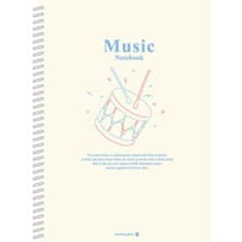 Morning Glory 1200 Müzik Defteri 25,2X17,8 cm Krem 10235-88618