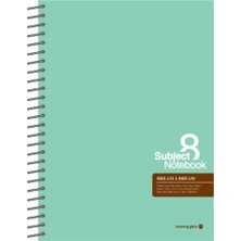 Morning Glory 7000 Çizgili Not Defteri 21,8X15 cm Yeşil 11411-88908