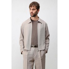 Antioch Bej Lyocell Karışımlı Yazlık Ceket