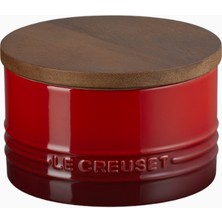 Le Creuset Signature Seramik Lüks Tasarım Saklama Kabı Akasya Kapaklı