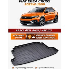 CarEste Fiat Egea Cross 2021+ Araca Özel Bagaj Havuzu – Kaymaz, Yüksek Kenar, Kokusuz Dayanıklı