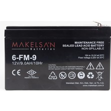 Makelsan 6Fm-9 12V 9Ah Kuru Tip Akü