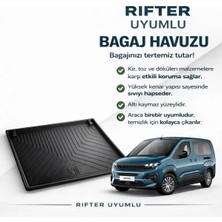 CarEste Peugeot Rifter Bagaj Havuzu 2019 ve Sonrası Uyumlu 3D Havuzlu Kaymaz Kolay Temizlenir