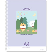 Morning Glory 5000 Çizgili Defter 29,7X22,5 cm Pembe 11210-83310