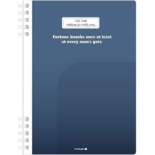 Morning Glory 5000 Çizgili Not Defteri 26X19 cm Lacivert 11210-87840