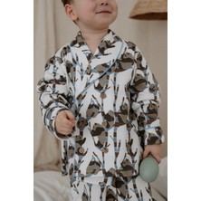 Oh La La Koala Desenli Yaka Detaylı Pijama Üst
