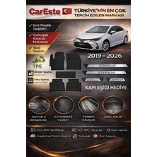 CarEste Toyota Corolla 4d Havuzlu Paspas Seti (2019 Sonrası) – 5 Parça + Kapı Eşiği Hediyeli