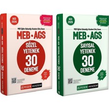 Anla Kazan Yayınları Yeni Ags - Pegem 2026 Meb-Ags Sözel + Sayısal Yetenek 60 Deneme 2 Li Set Pegem Akademi Yayınları