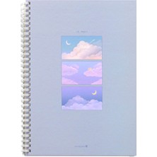Morning Glory 4500 Çizgili Defter 26X19 cm Mor 11131-88965