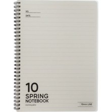 Morning Glory 4000 Çizgili Not Defteri 26X19 cm Gri 11210-89925