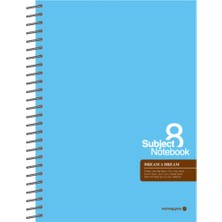 Morning Glory 7000 Çizgili Not Defteri 21,8X15 cm Mavi 11411-88908