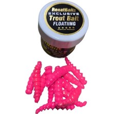 Renat Bait Yüzen Larva Peynirli 35MM Alabalık Yemi Pembe
