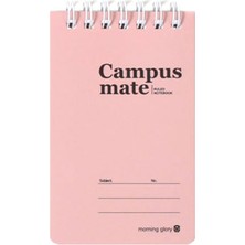 Morning Glory 1200 Campus Çizgili Not Defteri 11,3x7,1 cm Pembe 12001-87579