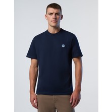 North Sails Regular Fit %100 Organik Pamuk Bisiklet Yaka Tişört