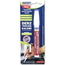 Kaia Life Vodaseal Çift Uçlu Su Bazlı Kokusuz Kalıcı Derz Kalemi Beyaz