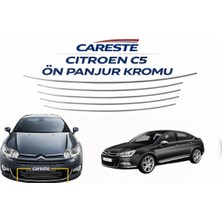 CarEste Cıtroen C5 Krom Ön Tampon Çıtası 5 Parça